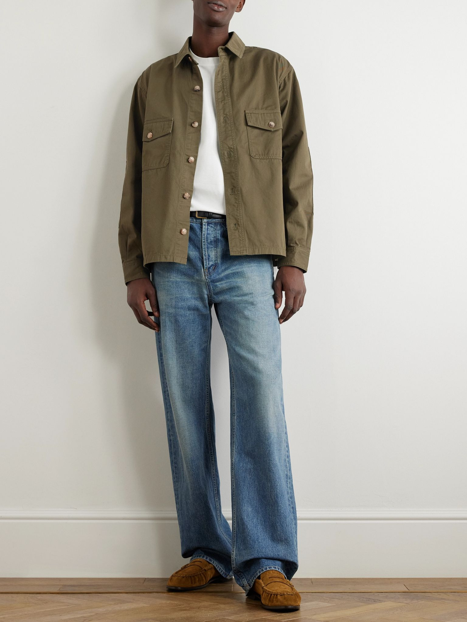 Denim Overshirt Green - 2