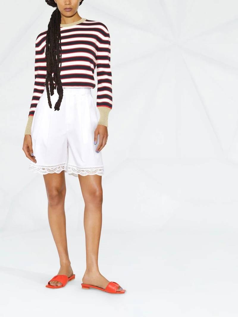 Valentino striped cotton jumper outlook