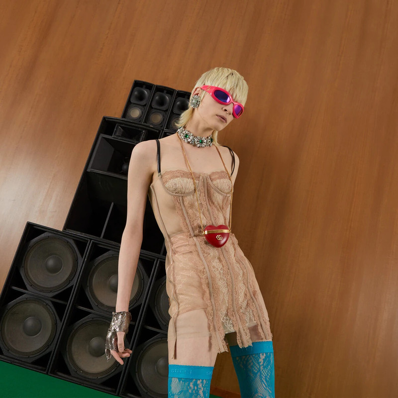 GG Marmont heart-shaped case for AirPods 3