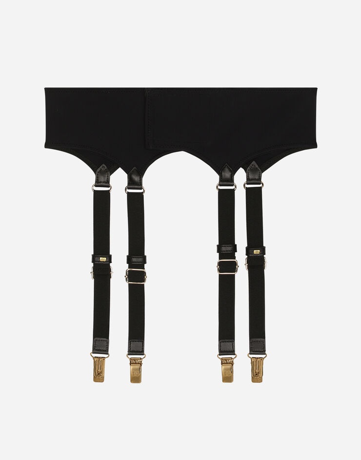 Spandex fabric garter belt with DG logo - 2