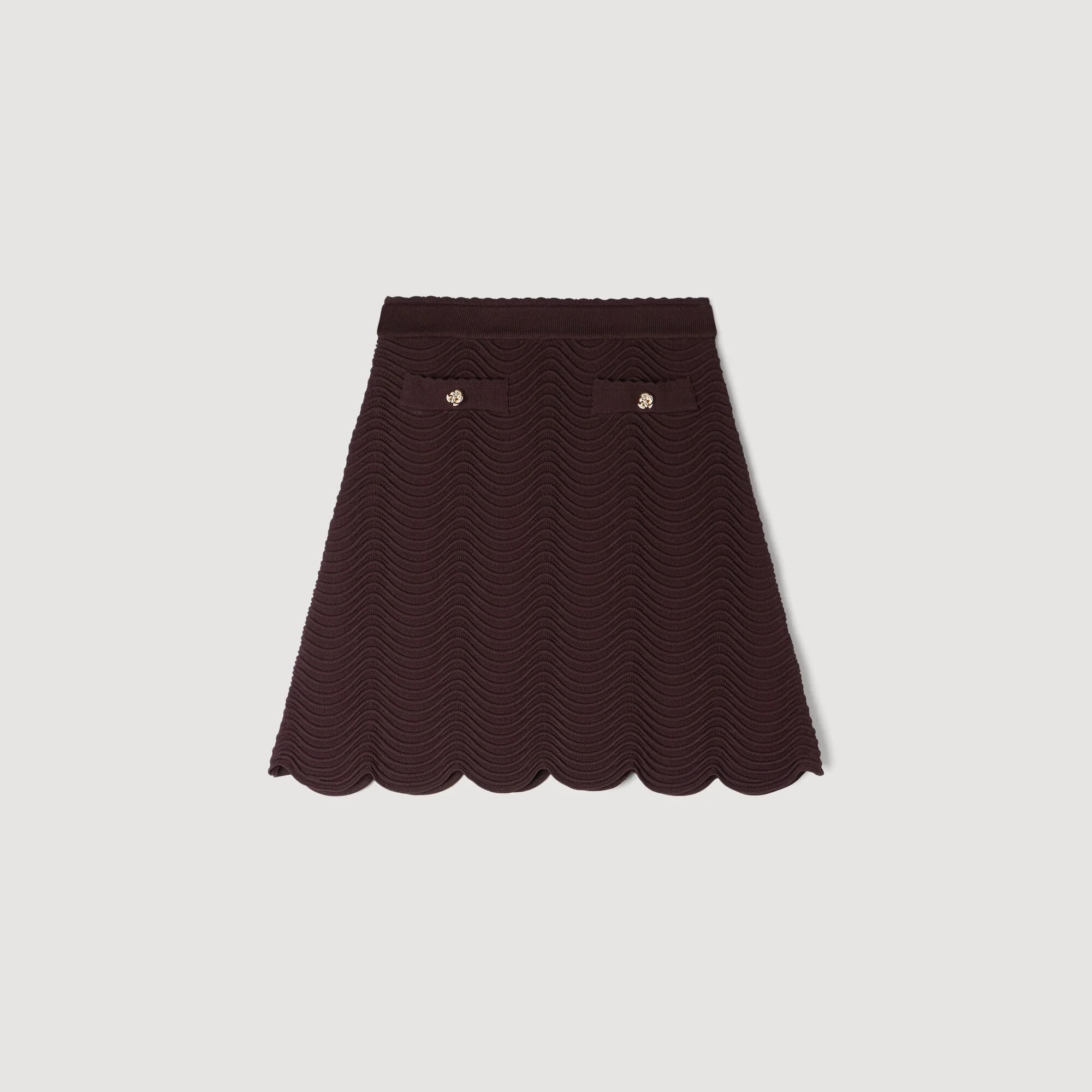 MINI DECORATIVE KNIT SKIRT - 1