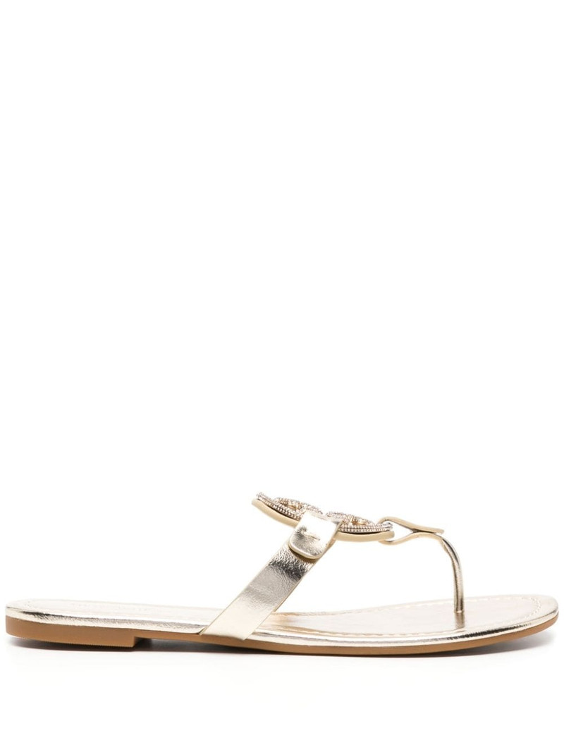 Miller Pavé rhinestone-embellished sandals 1