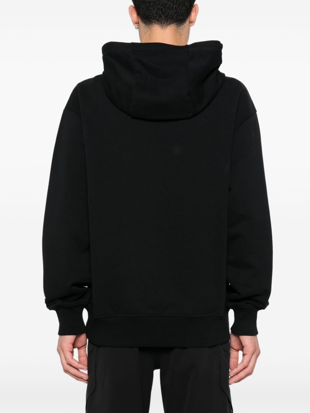 Double B monogram cotton hoodie - 4