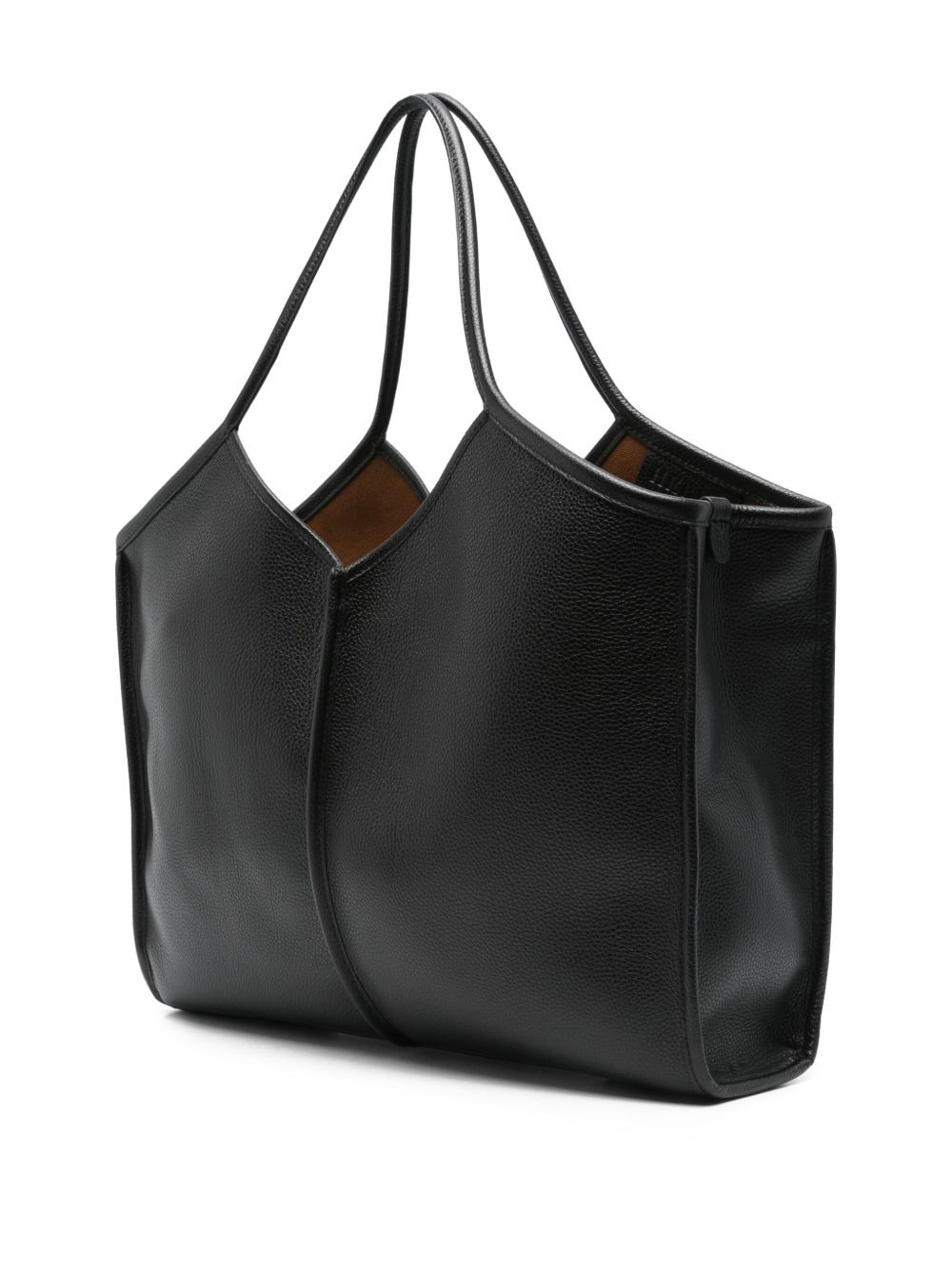 Calella  V-neck calfskin tote bag - 3