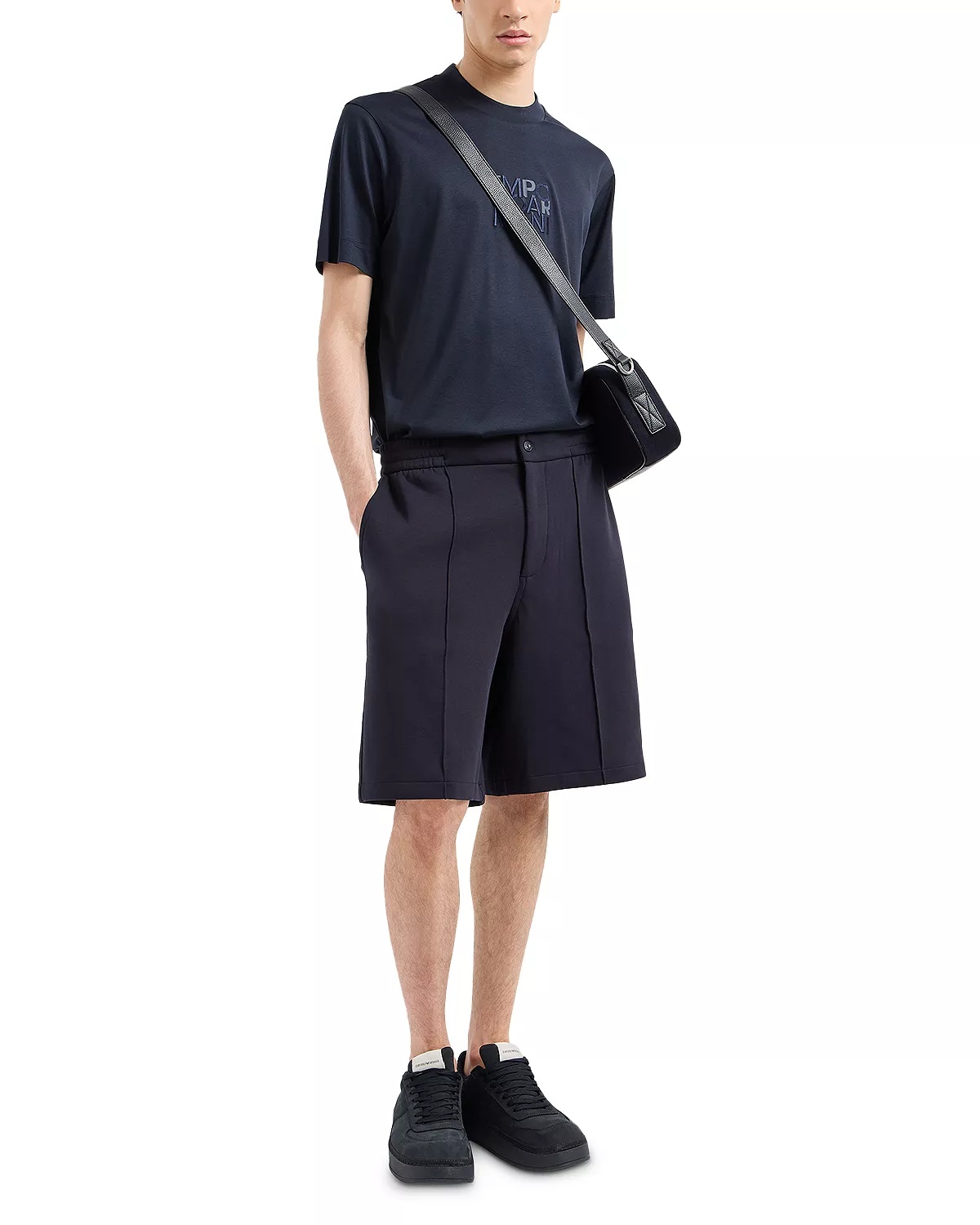 Cotton Blend Double Jersey Regular Fit Bermuda Shorts - 2