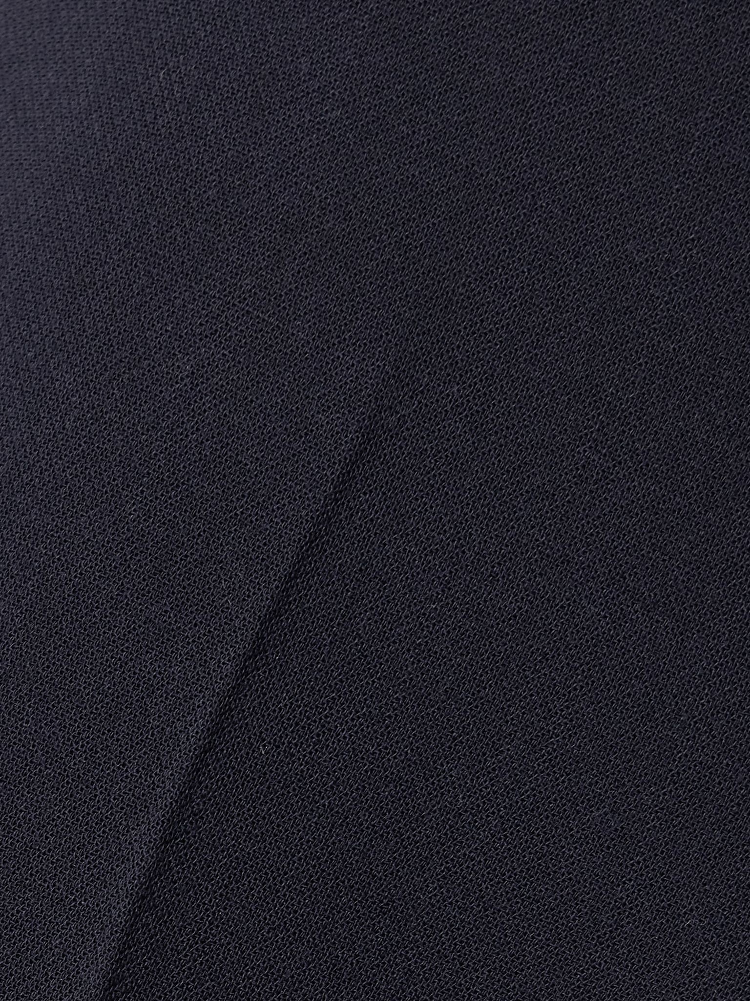 Wool-crepe flared pants Navy - 5