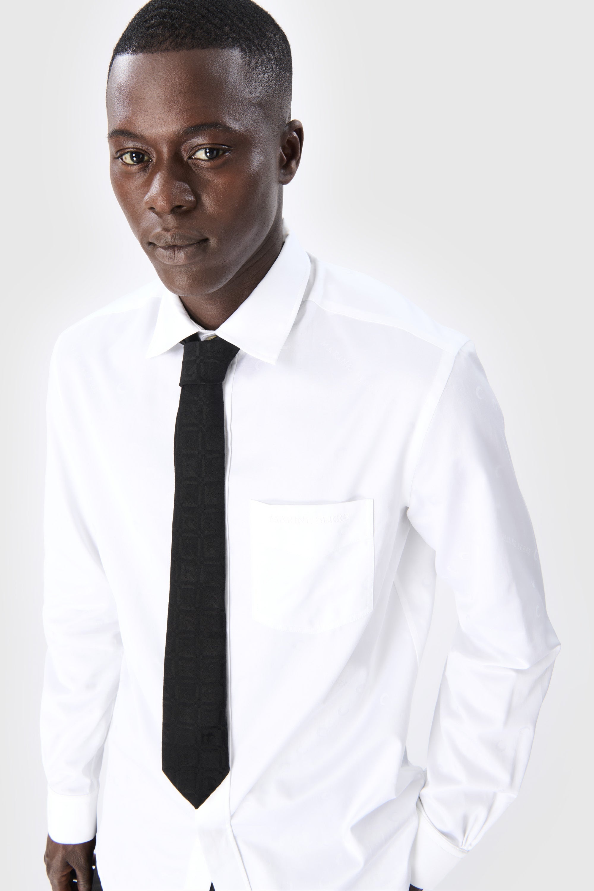 Moon Diamond Jacquard Tailoring Tie - 1