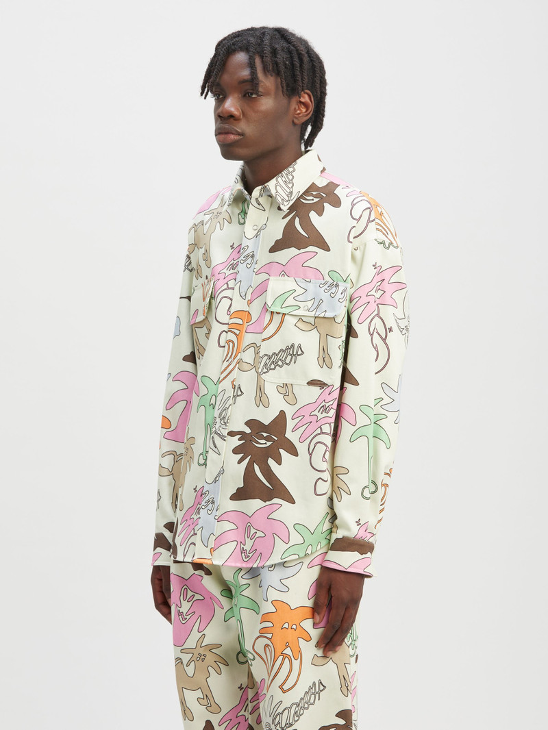 Allover Palmity Long Sleeved Shirt 4