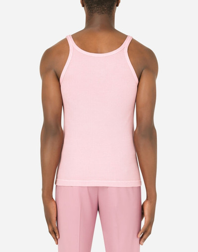 Dolce & Gabbana Fine-rib cotton jersey singlet outlook