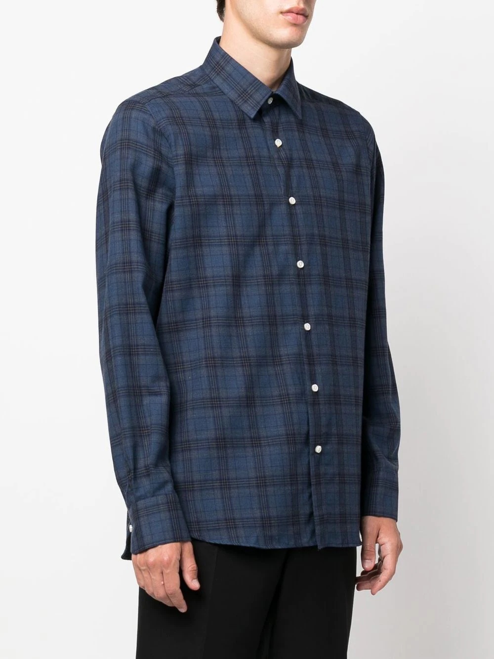 check-print shirt - 3