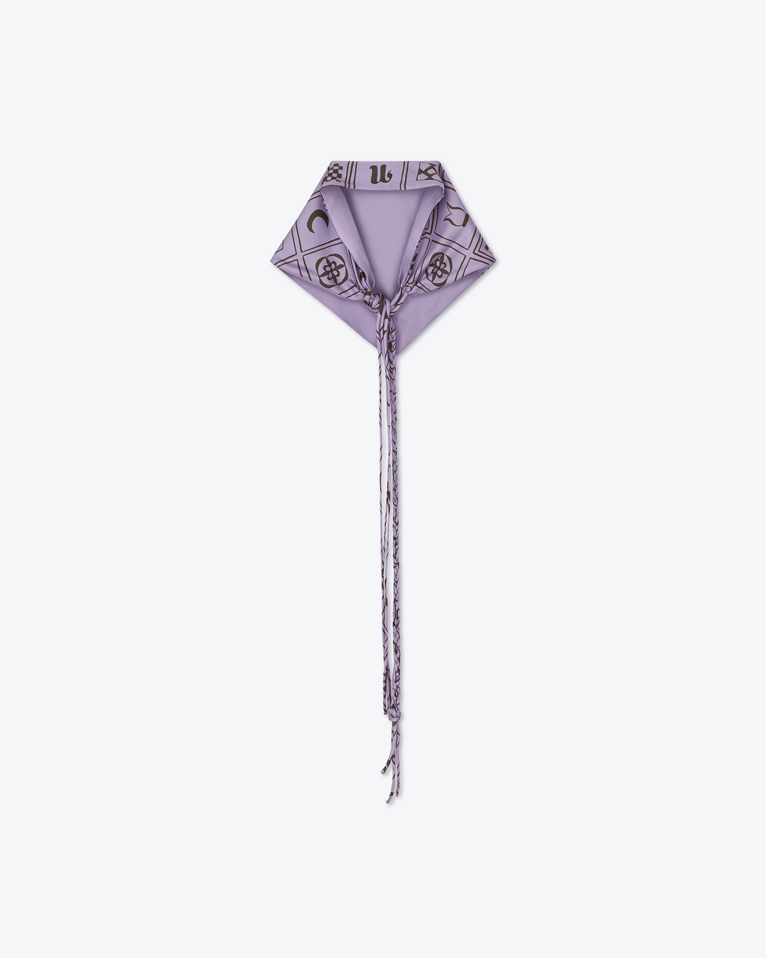 BRITA - Silk headscarf - Totem lilac - 1