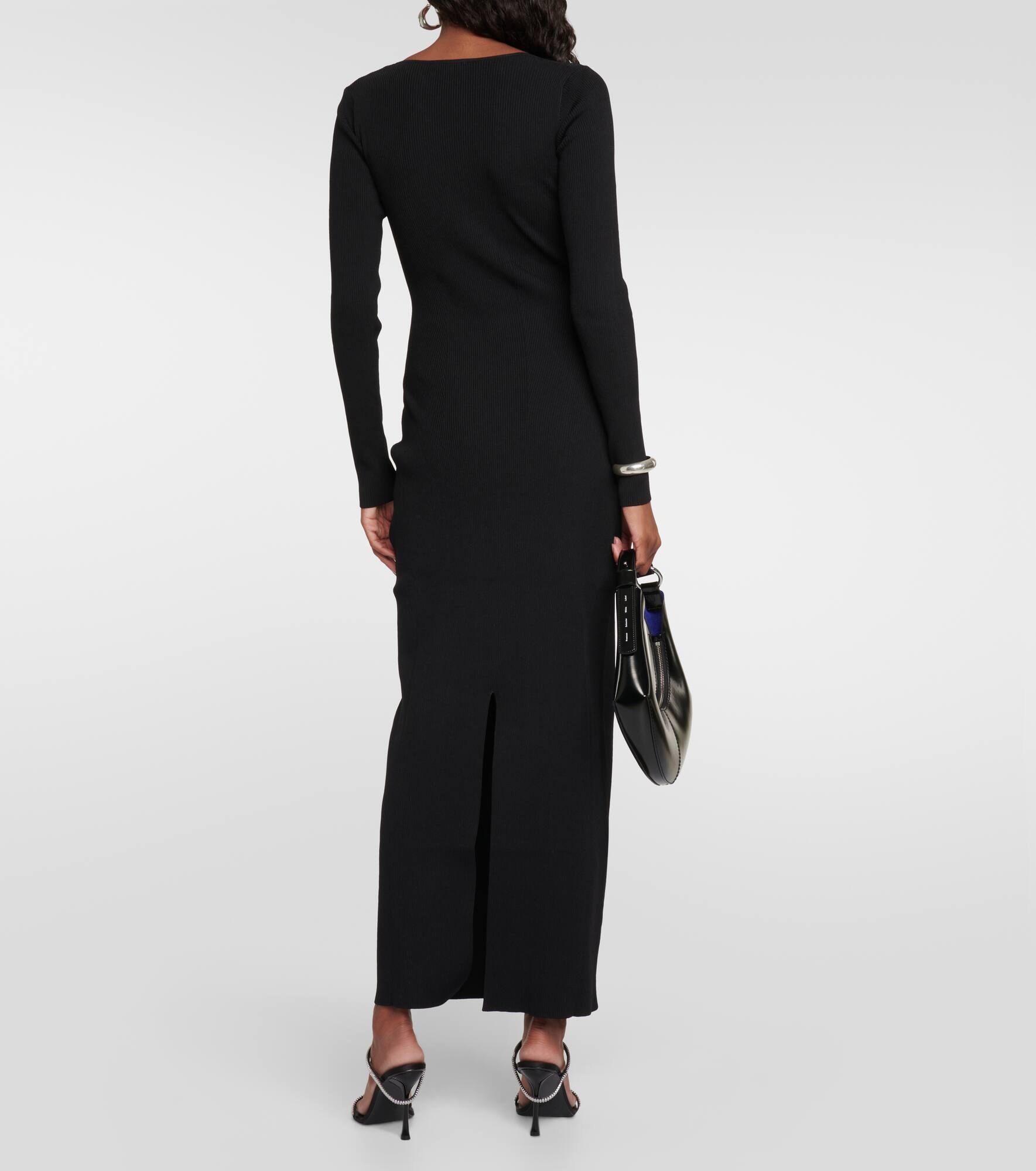 Silhouette ribbed-knit maxi dress - 3