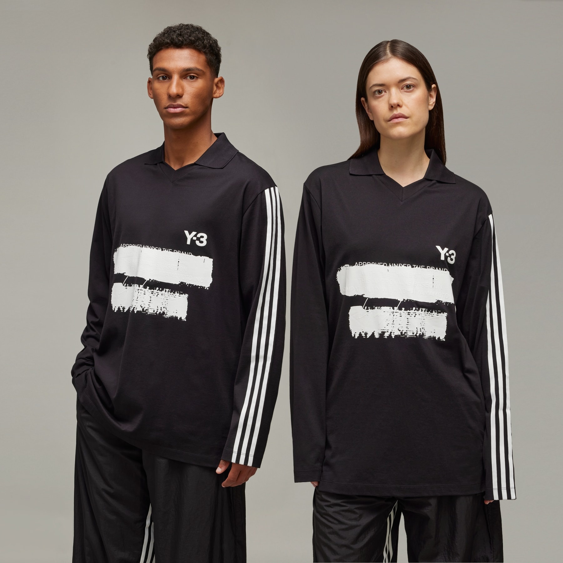 Y-3 Graphic Logo Long Sleeve Tee - 2