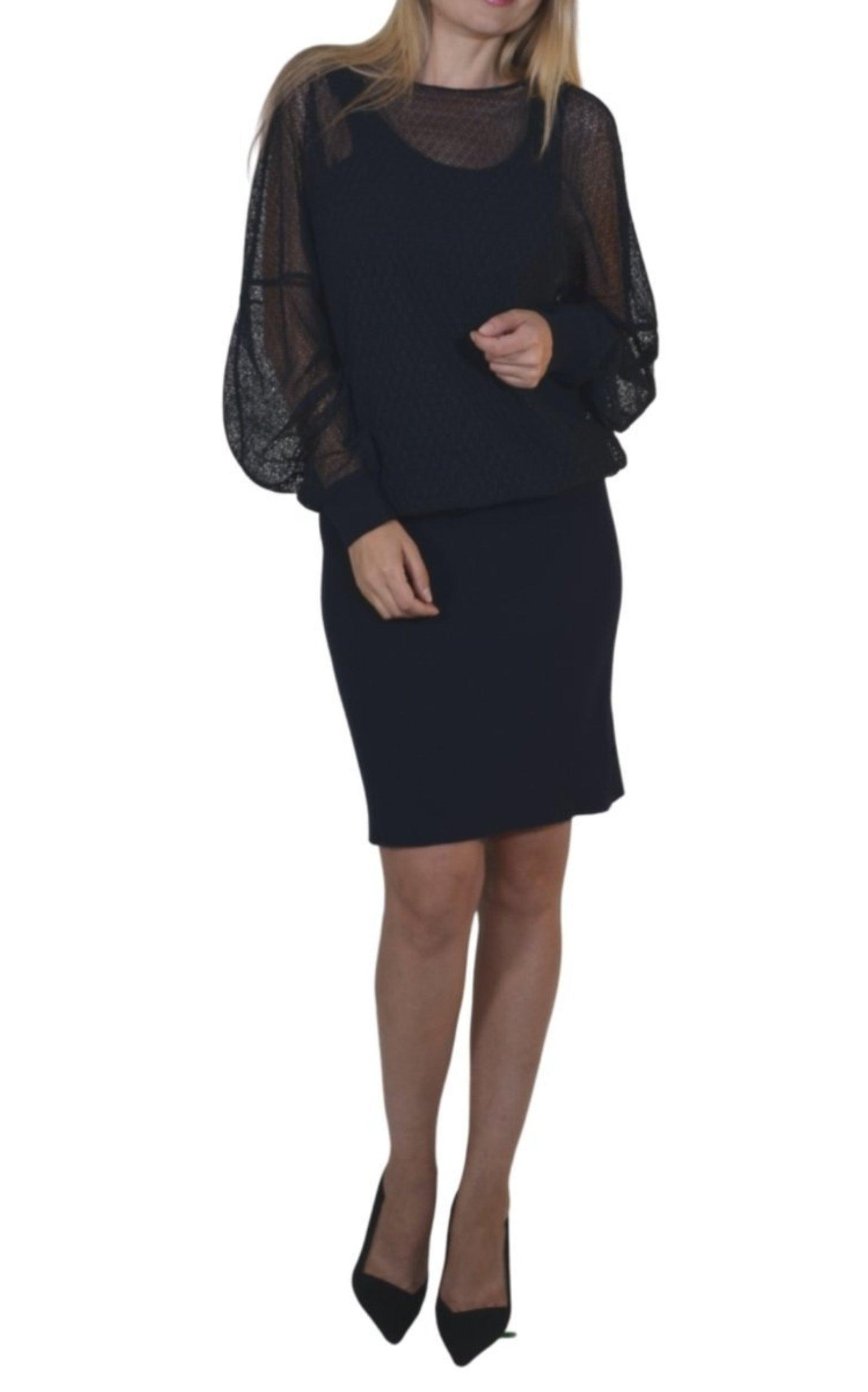 Sweatshirt Cashmere Blend Dress - 2