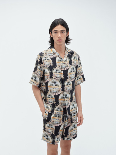 AMIRI ALL OVER PALM BOWLING SHIRT outlook