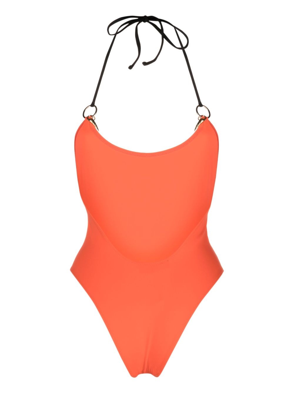 halterneck tie-fastening swimsuit - 2