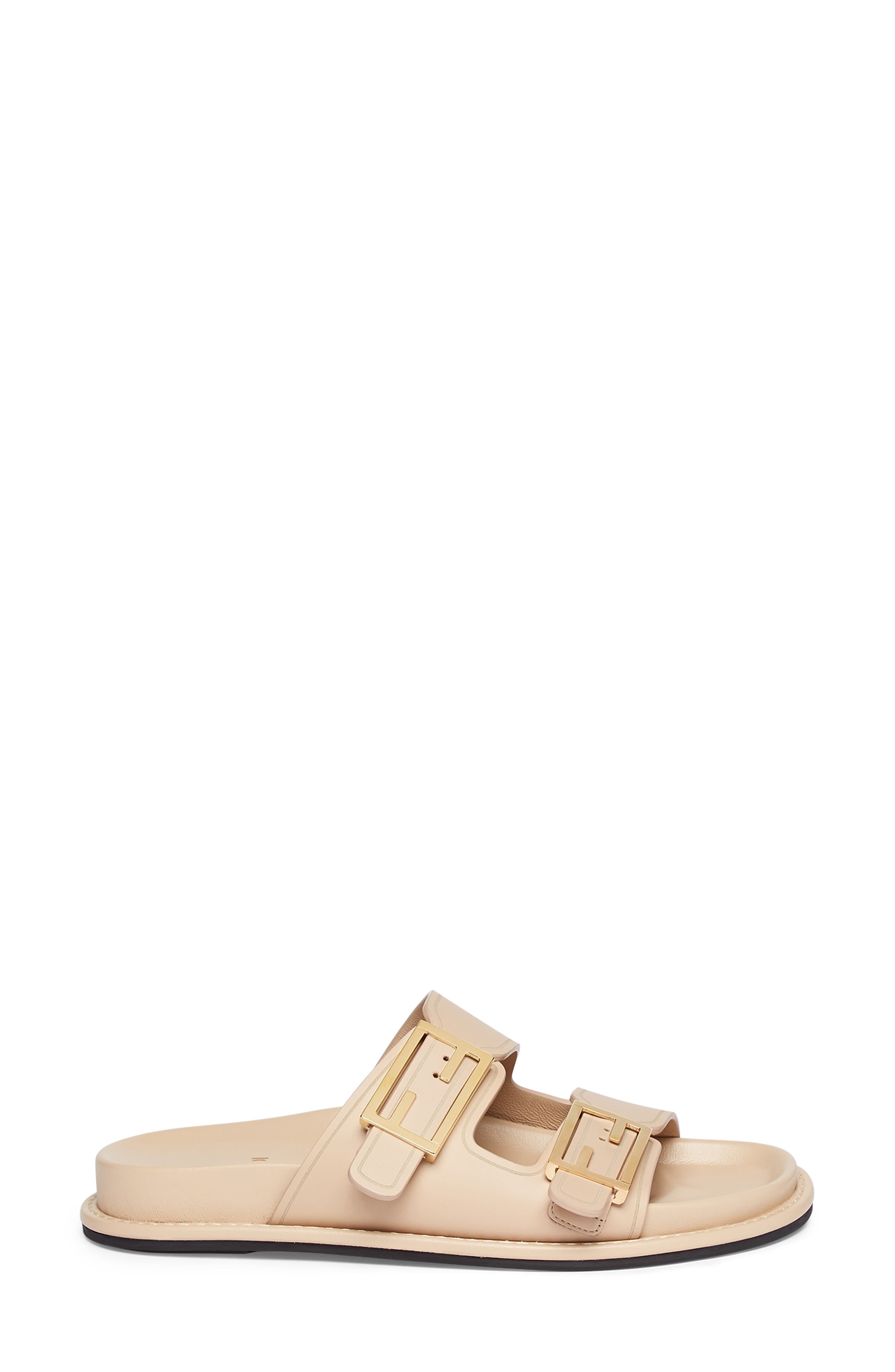 Fendi Feel Dual Strap Slide Sandal in Buff at Nordstrom - 2