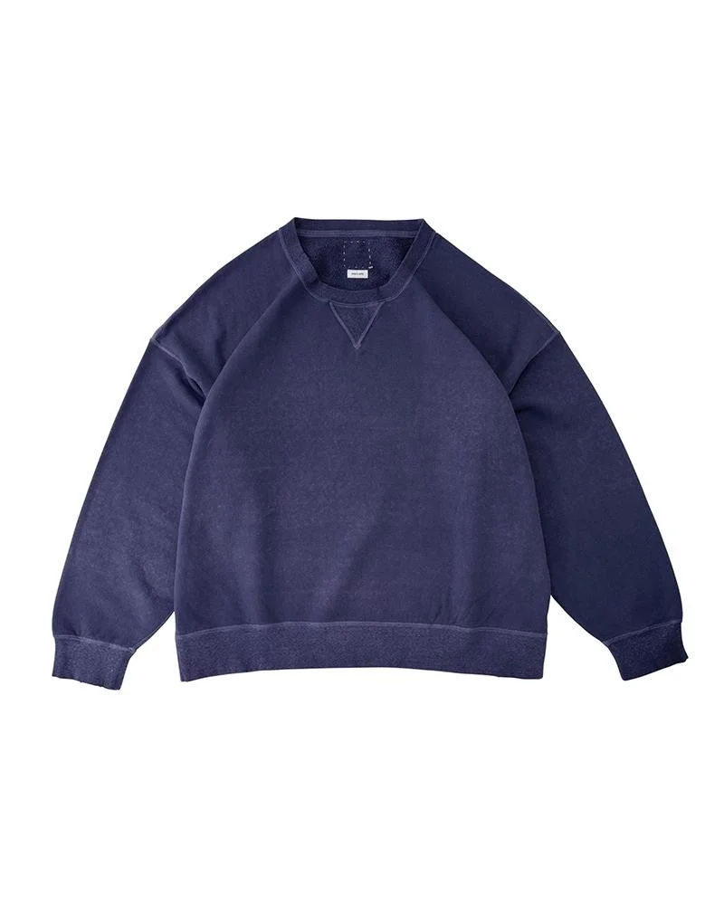 AMPLUS SWEAT L/S (UNEVEN DYE) NAVY - 1