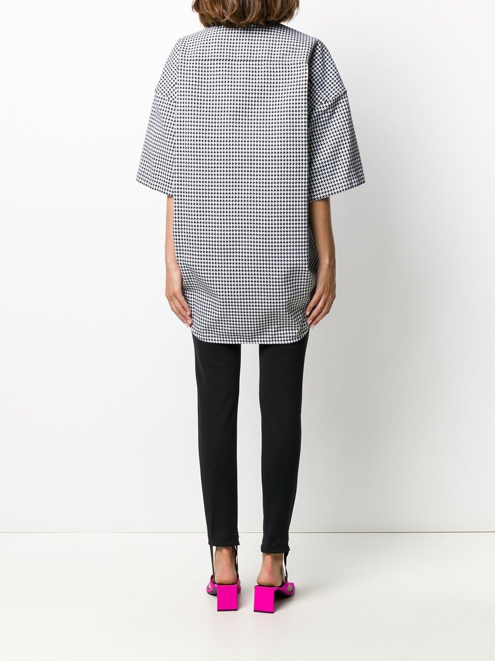 short sleeve cocoon shirt - 4