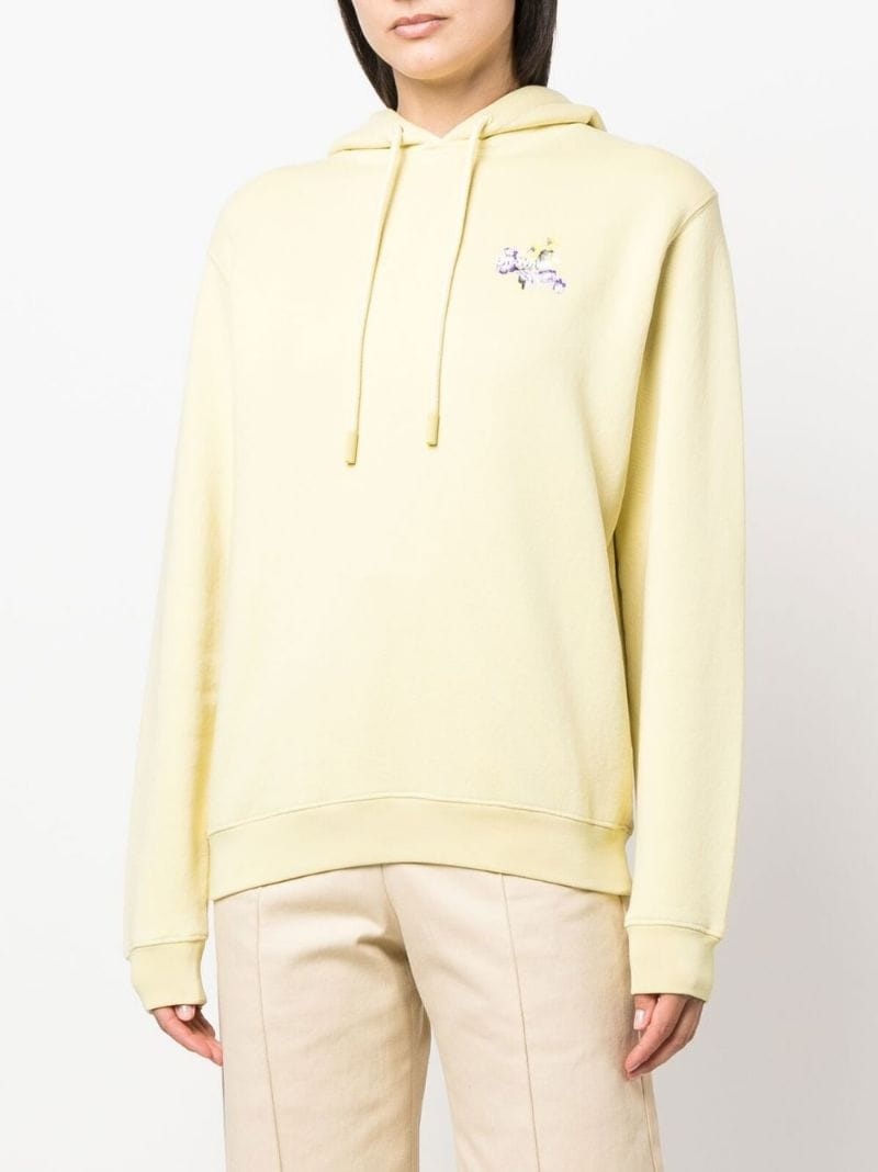 floral embroidered arrows hoodie - 5