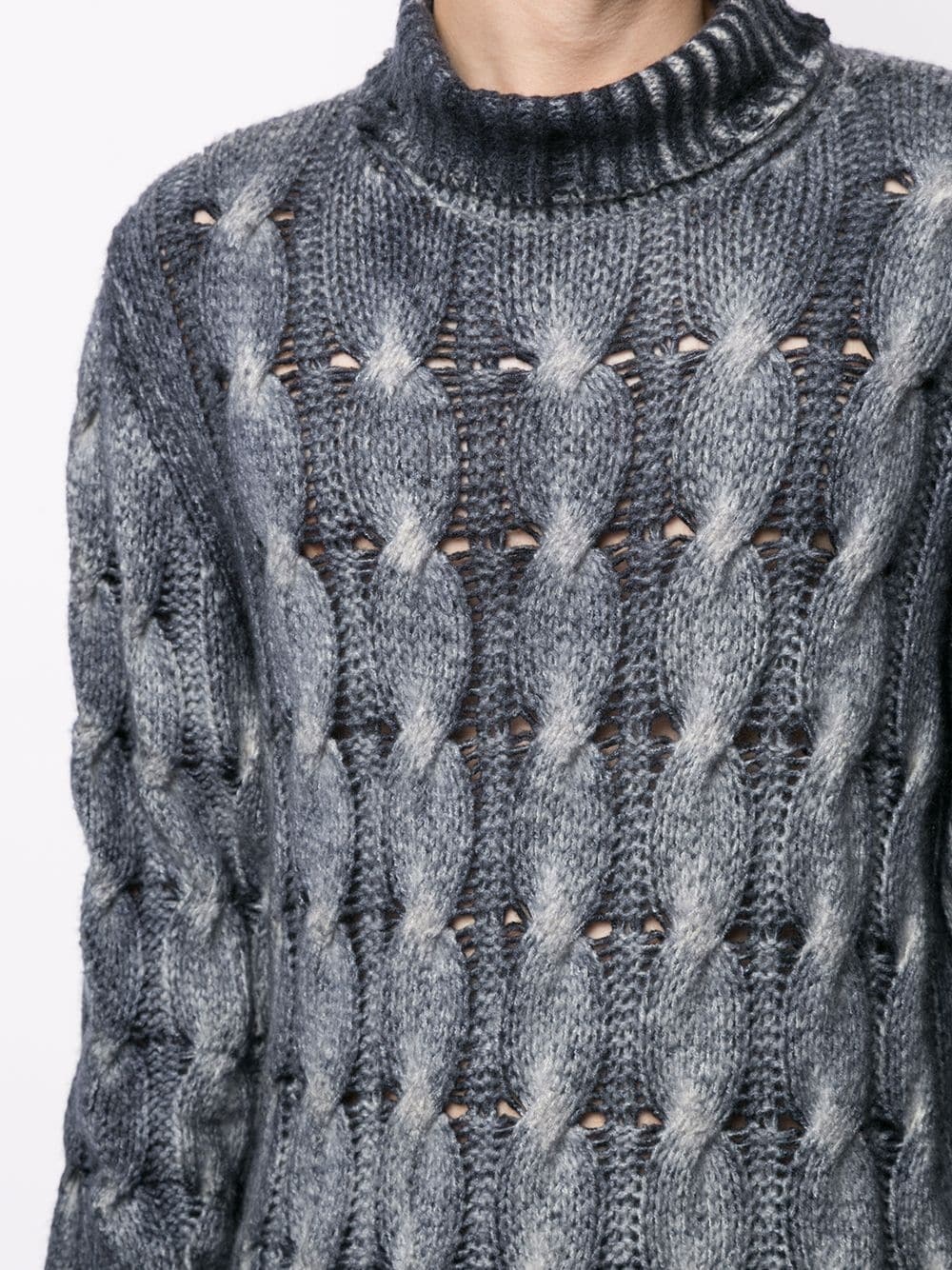 cable-knit jumper - 5