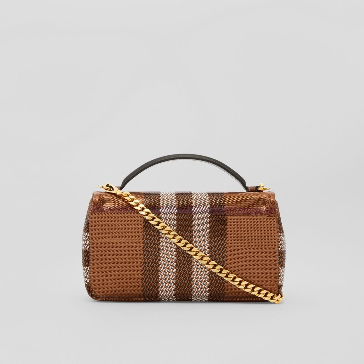 Sequinned Check Small Lola Bag - 8