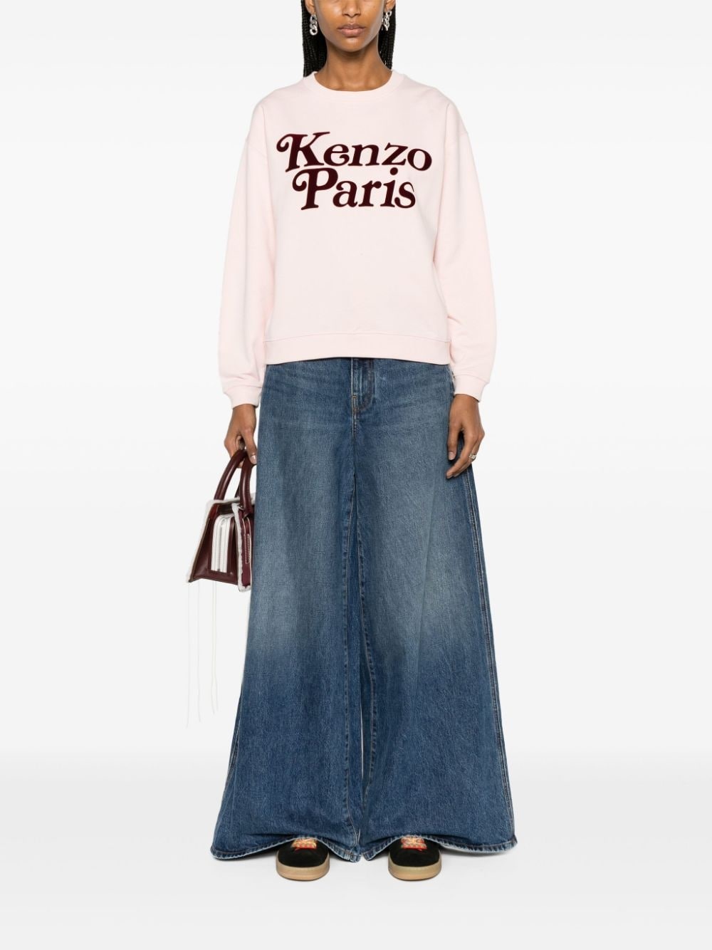Verdy flocked-logo sweatshirt - 2