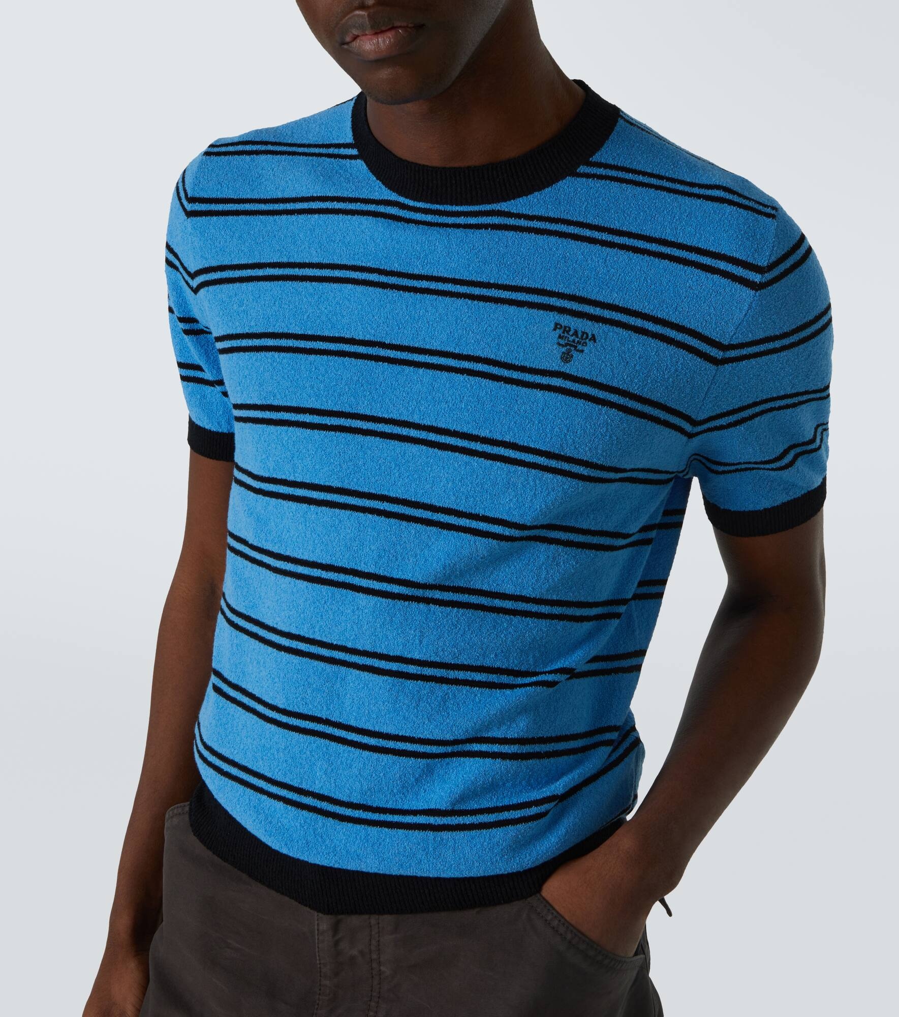 Striped cotton and silk shirt - 5