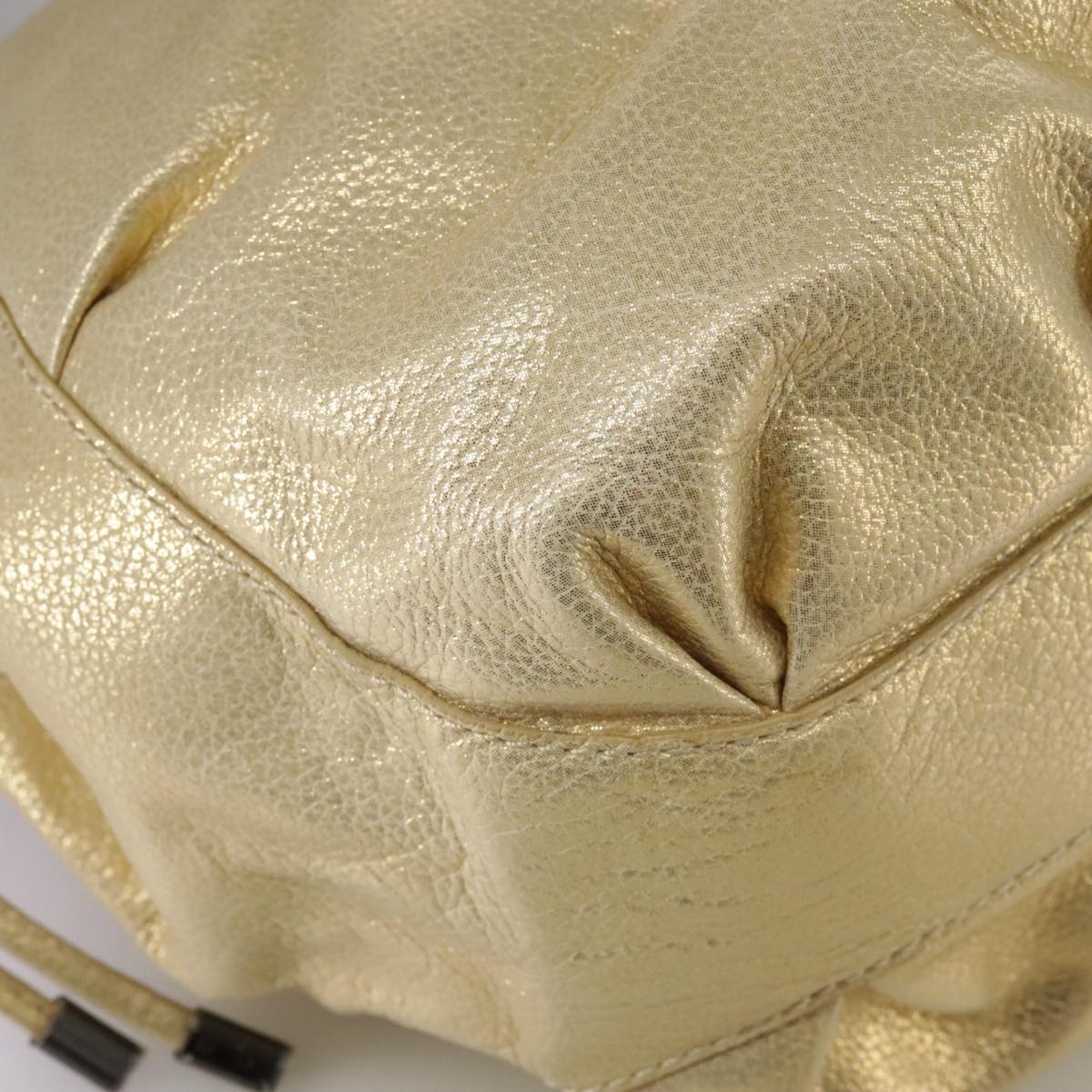 Burberry Hand Bag Leather Gold - 12