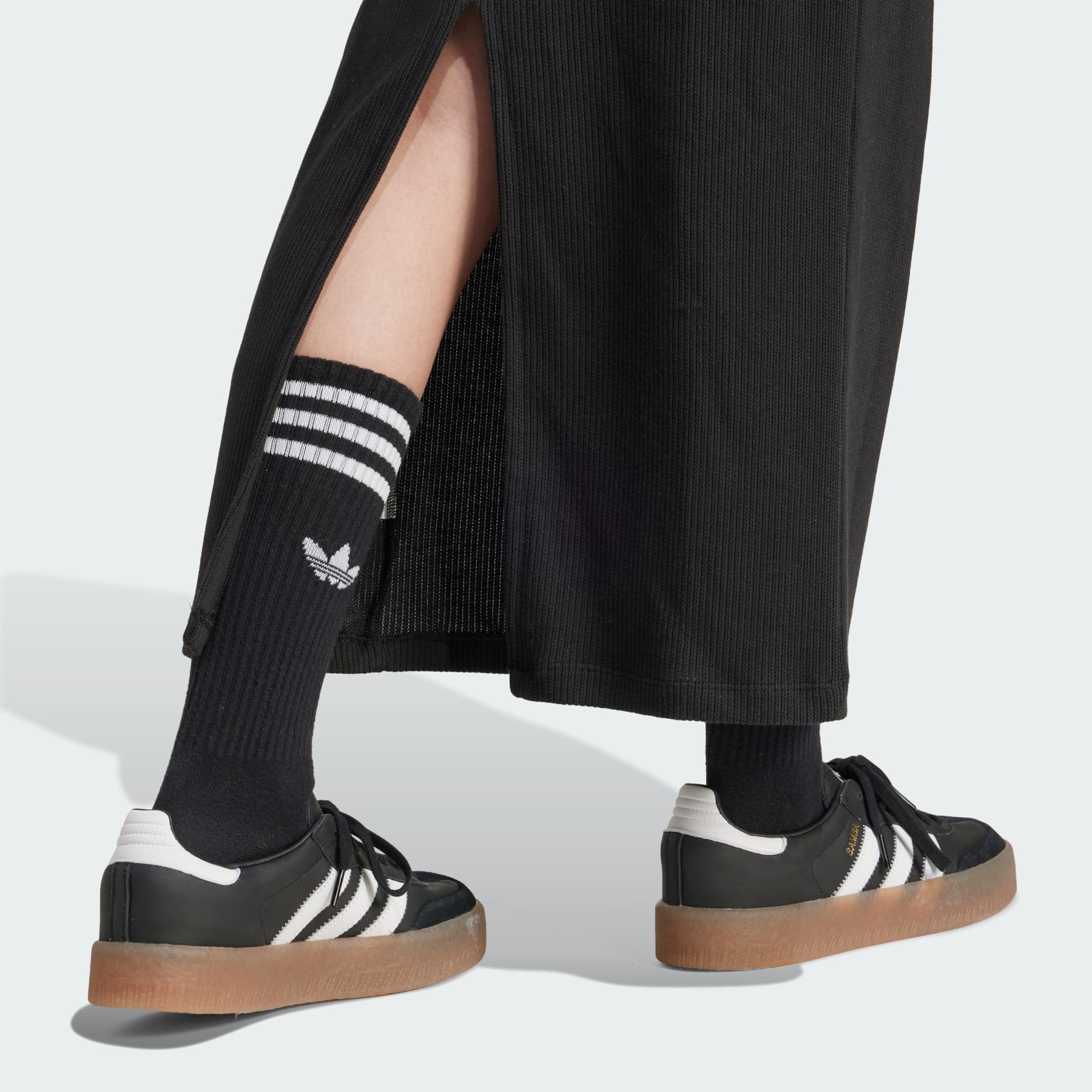 Adicolor 3-Stripes Knit V-Neck Dress - 5