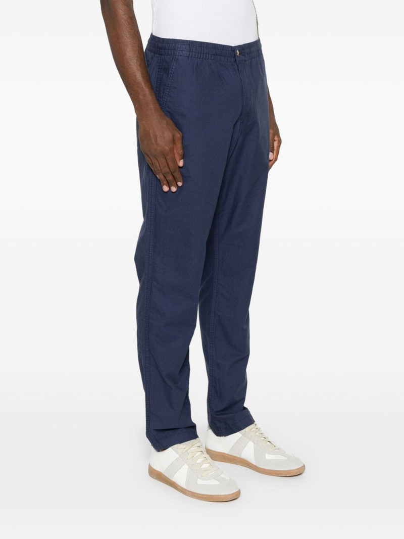 drawstring cotton tapered trousers 3