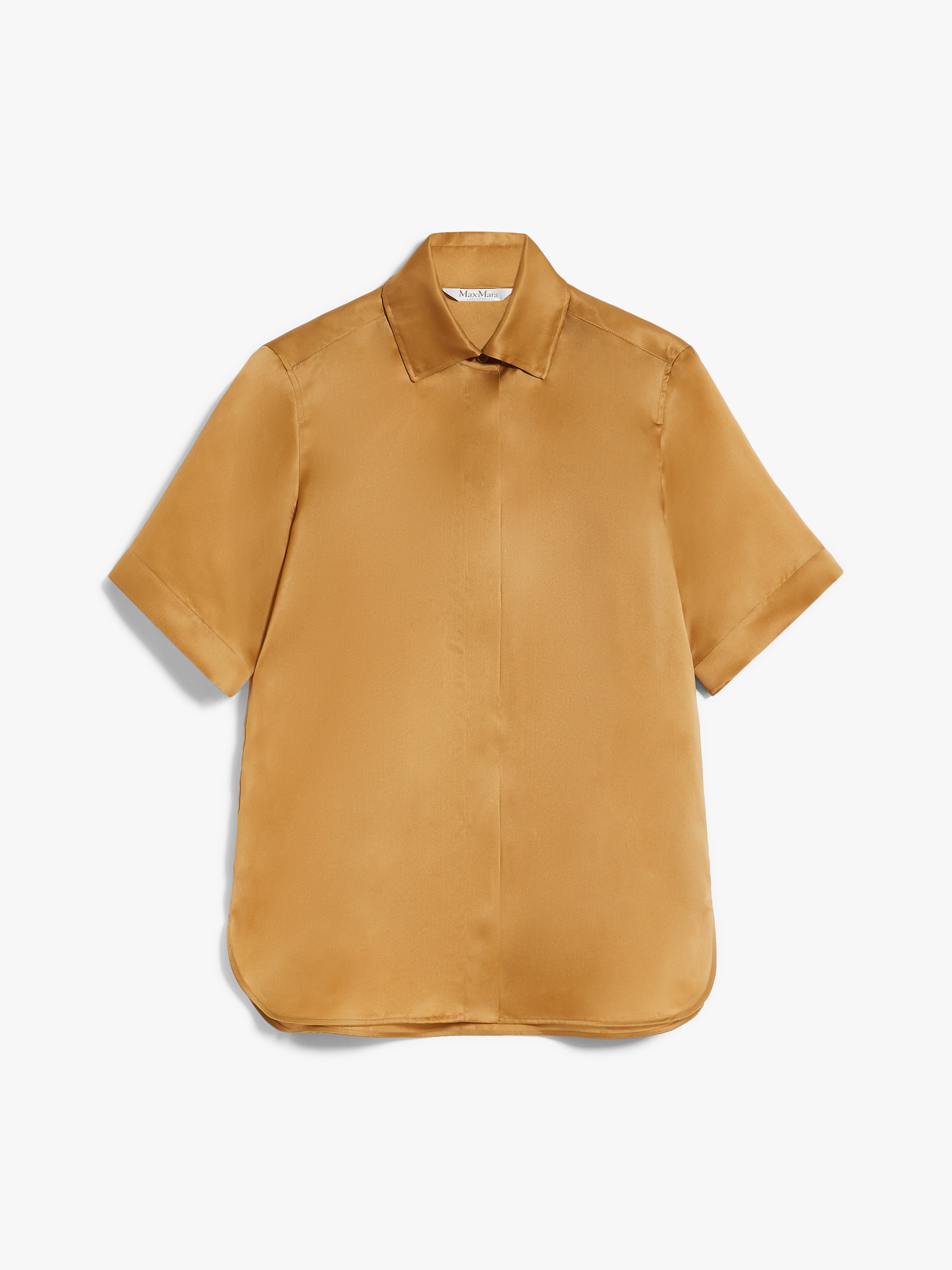 Tシャツ・カットソー Max Mara Studio Beige organza Ovale shirt Mm Studio Beige Organza Ovale Shirt (Max Mara Studio