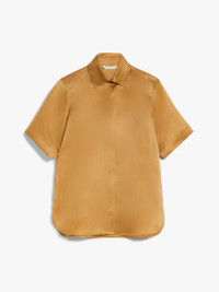 Max Mara ACANTO1234 Organza shirt with logo | REVERSIBLE