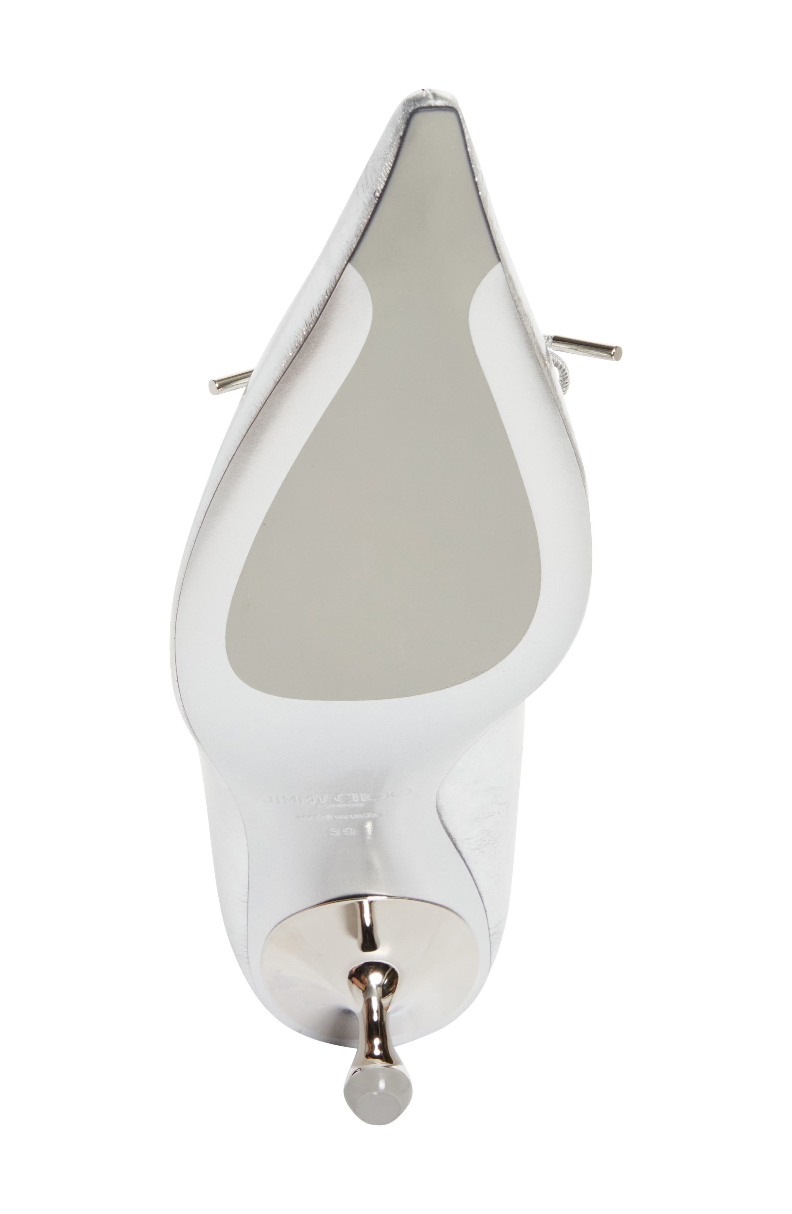 Jimmy Choo Scarlett Pointed Toe Pump in Silver at Nordstrom - 6