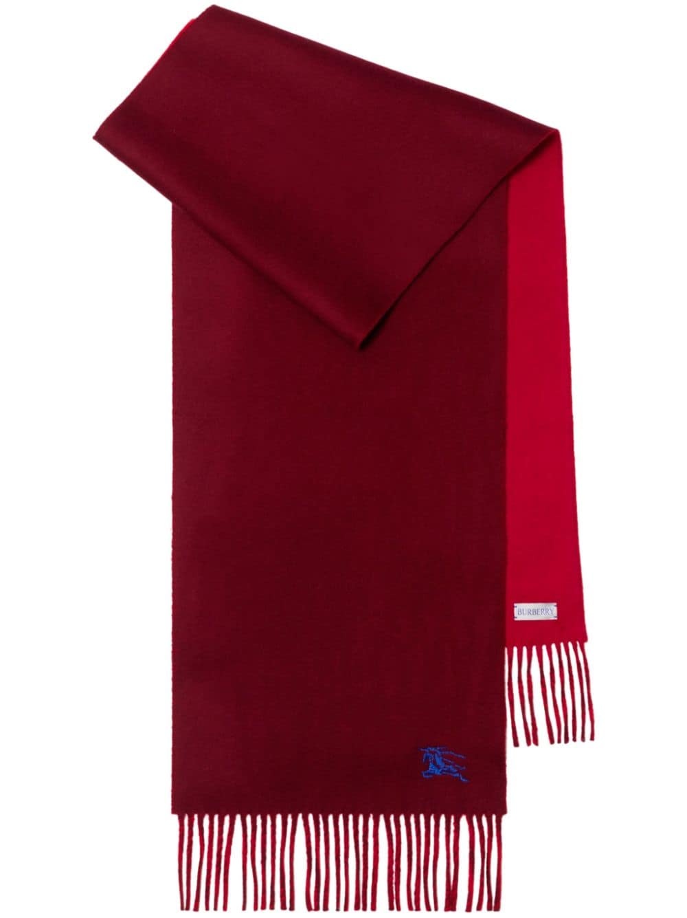 reversible cashmere scarf - 1