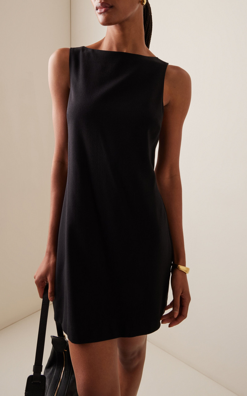 MATTEAU Stretch-Wool Mini Dress black outlook