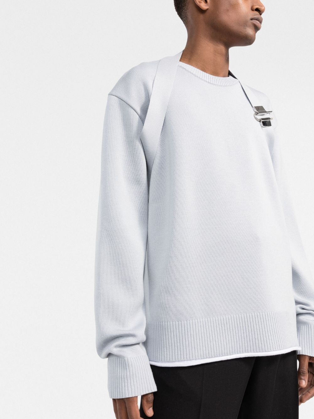 crew-neck knit jumper - 3