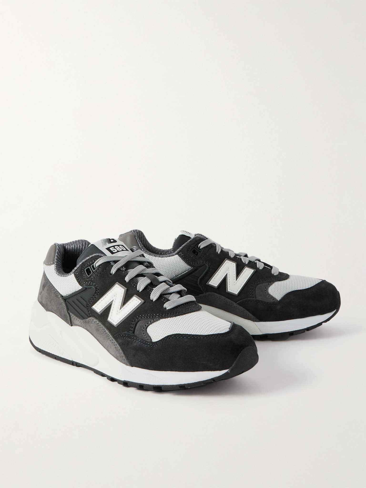 + New Balance 580 Suede and Mesh Sneakers - 4