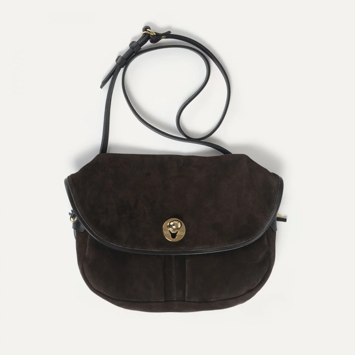 JANICE SOFT MUSETTE S BAG - DARK BROWN - 1