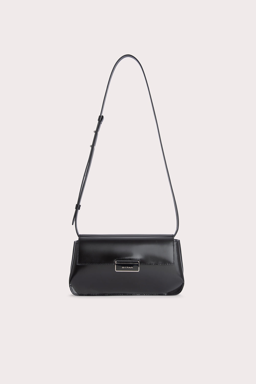 TILDA POCHETTE BLACK SEMI PATENT LEATHER - 1