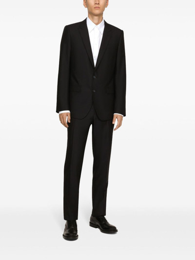 Dolce & Gabbana single-breasted wool-silk suit outlook
