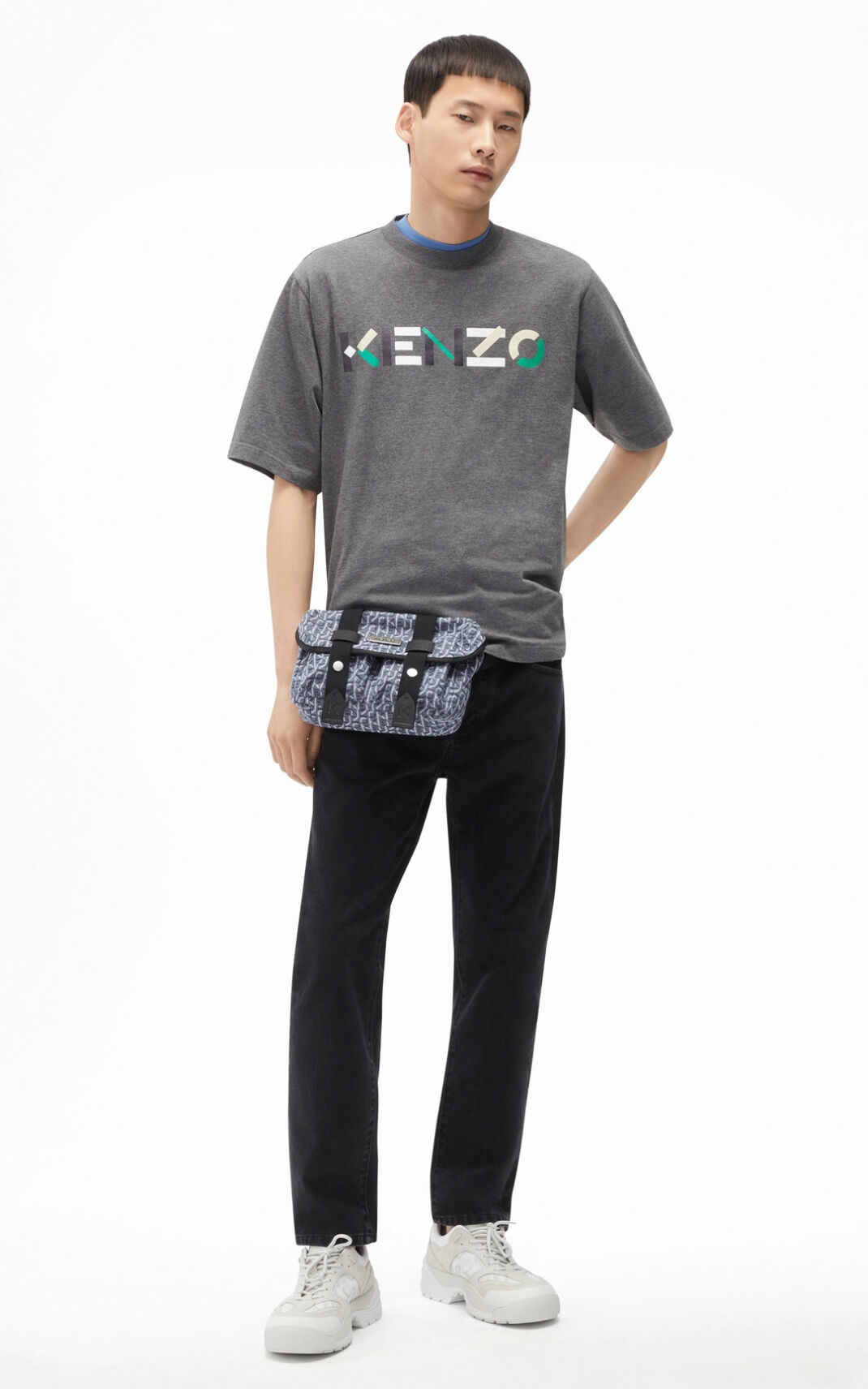 Multicoloured oversize KENZO Logo T-shirt - 2