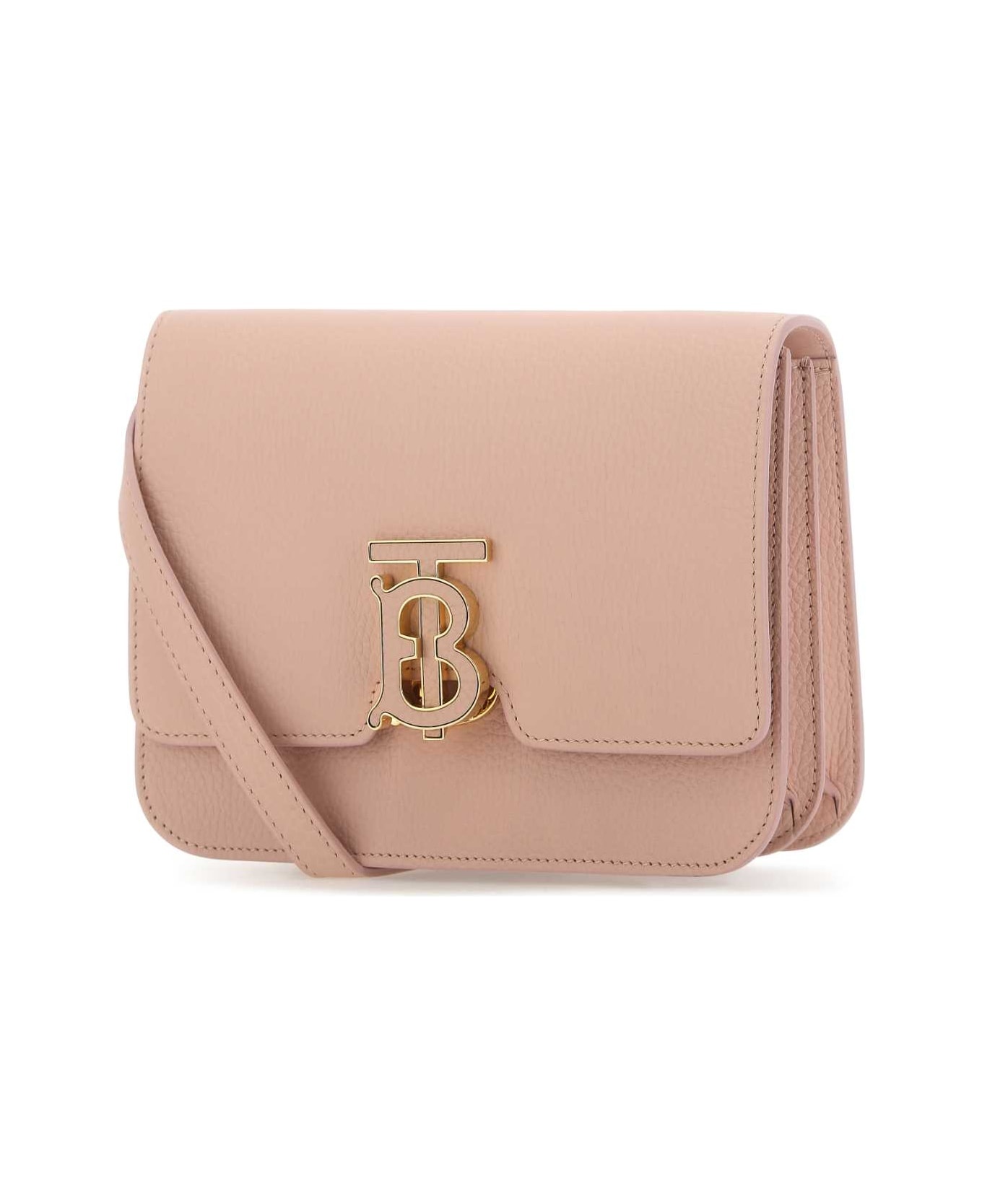 Pink Leather Small Tb Crossbody Bag - 2