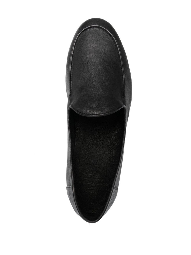 almond-toe leather loafers 4