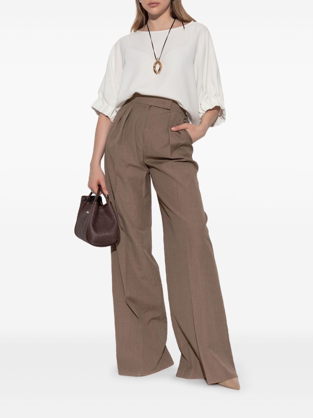 puff-sleeve T-shirt - 2