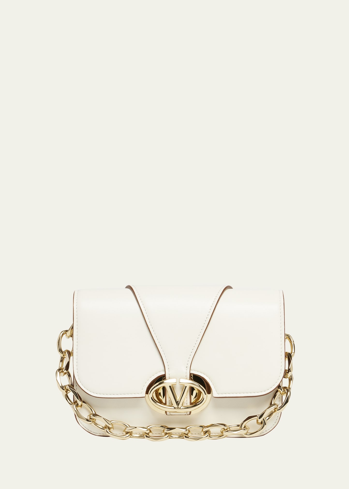 Small VLOGO Flap Leather Shoulder Bag - 1