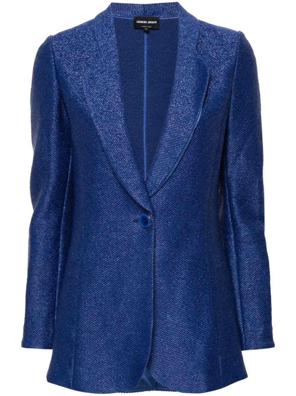 patterned-jacquard blazer - 1