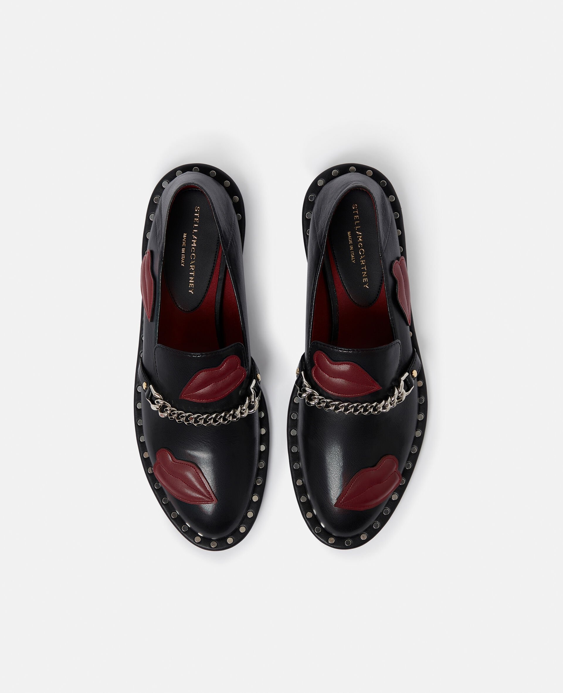 Falabella Lip Appliqué Loafers - 4
