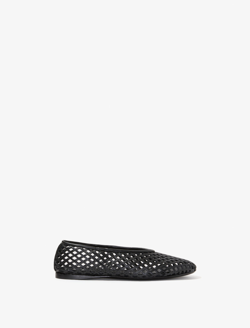 Tee Perforated Ballerina Flats - 1