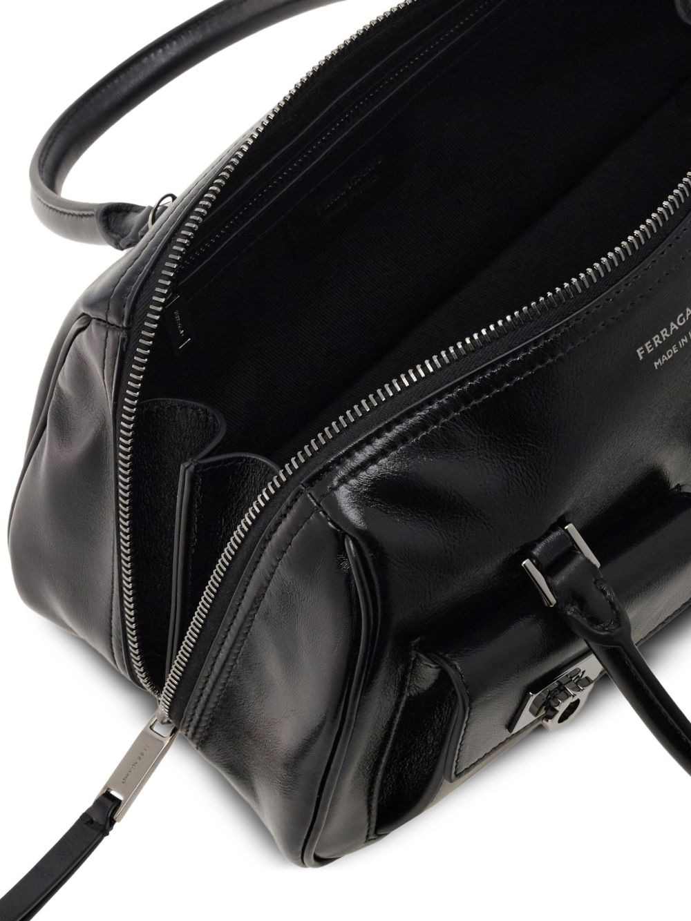 Multipocket leather tote bag - 3